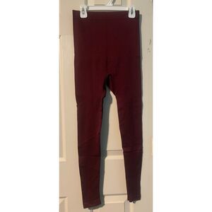Shapermint Burgundy‎ High-Waisted Compression Leggings Pants Size S